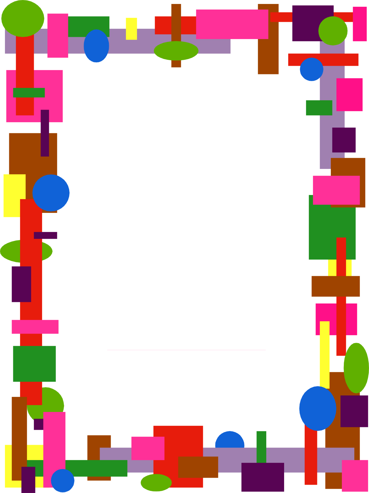 a square frame with colorful squares and circles clip art png transparent Colorful Square Frame with Circles - Vibrant Clipart for Creative Designs