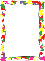 Colorful Star and Con Clipart Frames and Borders for Creative Projects