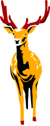Deer with Ants - Intricate Clipart for Nature Lovers