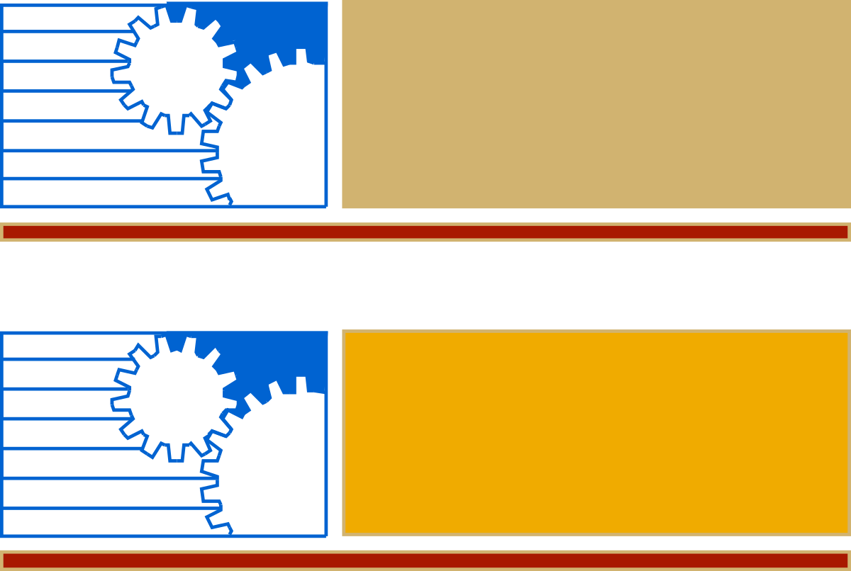 two different types of the same color scheme clip art png transparent Two Distinct Border Styles in Harmonious Color Scheme - Versatile Clipart SVG