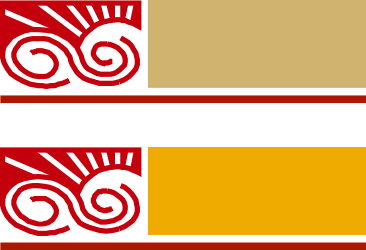 Vibrant Red and Yellow Banners with Sun Clipart Design