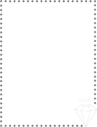 Elegant Black and White Diamond Borders for Business Clipart