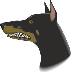 Big Grin Dog Clipart: Playful Pup with a Huge Smile