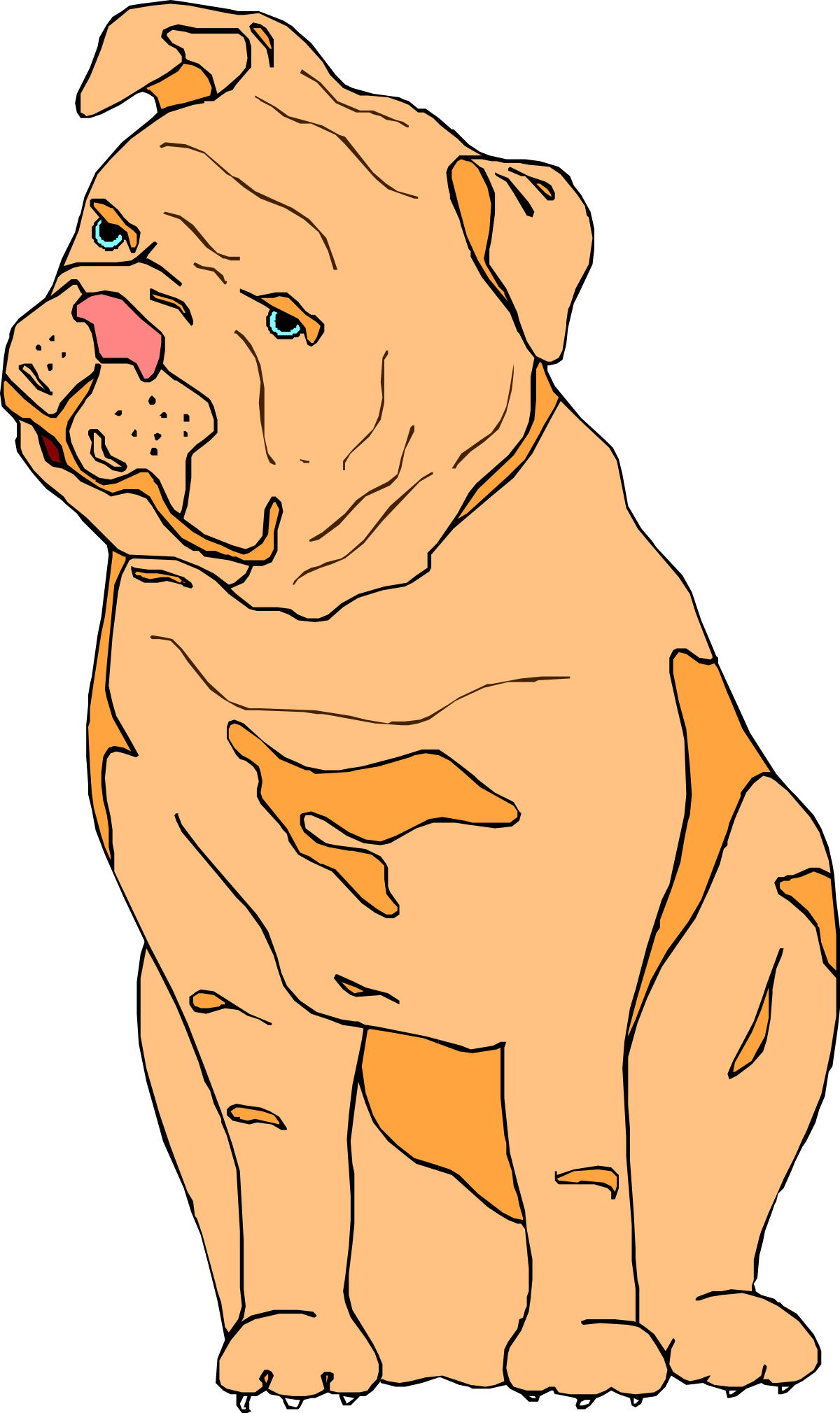 a cartoon dog with a sad look clip art png transparent Sad Cartoon Dog Clipart | Expressive Cartoon Canine Graphics