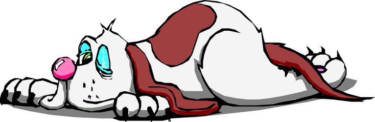 Cartoon Cat Laying Down - Adorable Clipart for Your Projects