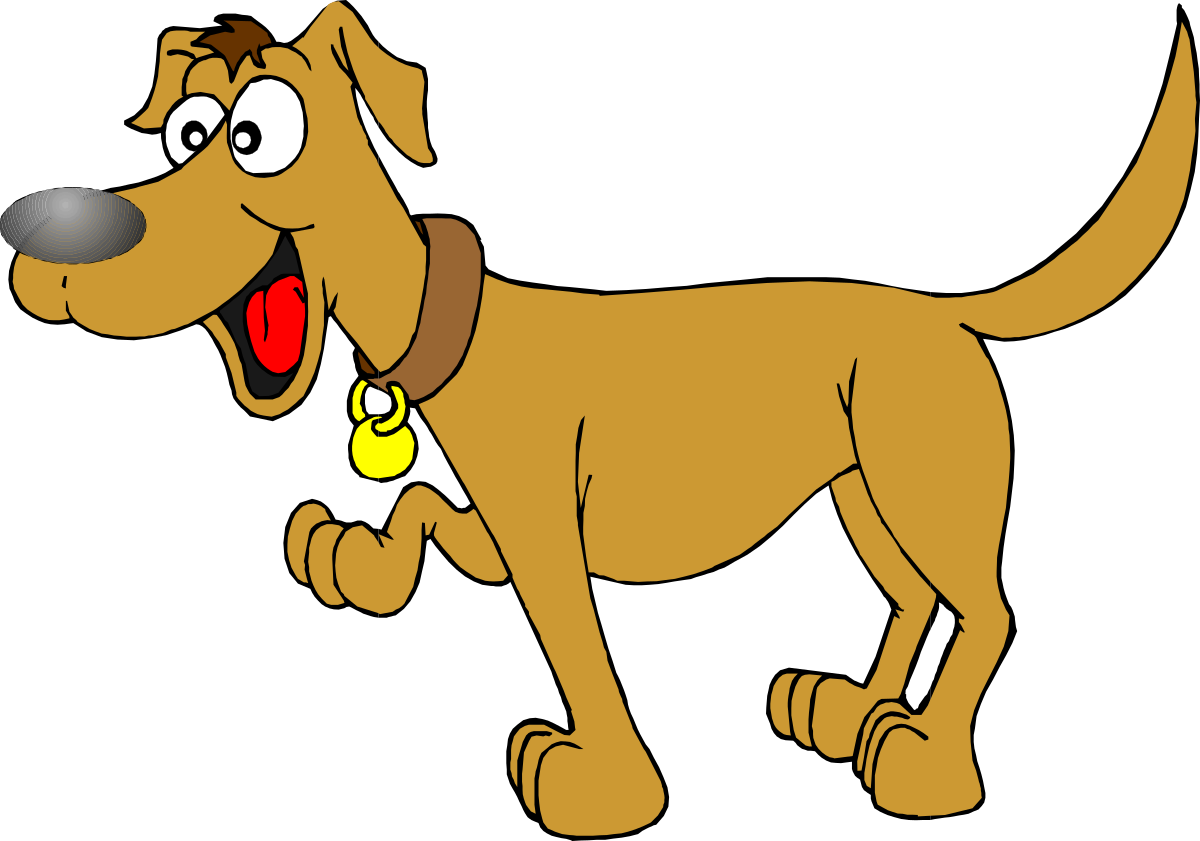 Cartoon Dog with Ball - Playful Pet Clipart for Fun Designs