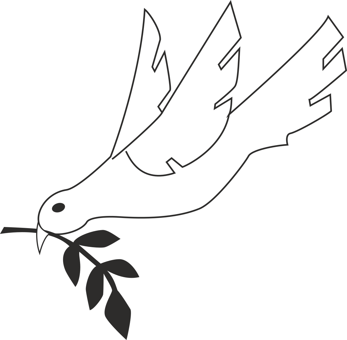 a white dove bird with a leaf in its beak clip art png transparent Dove with Leaf Clipart - Symbol of Peace and Hope