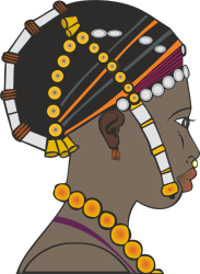 Woman with Headband and Necklace Clipart for Stylish Designs
