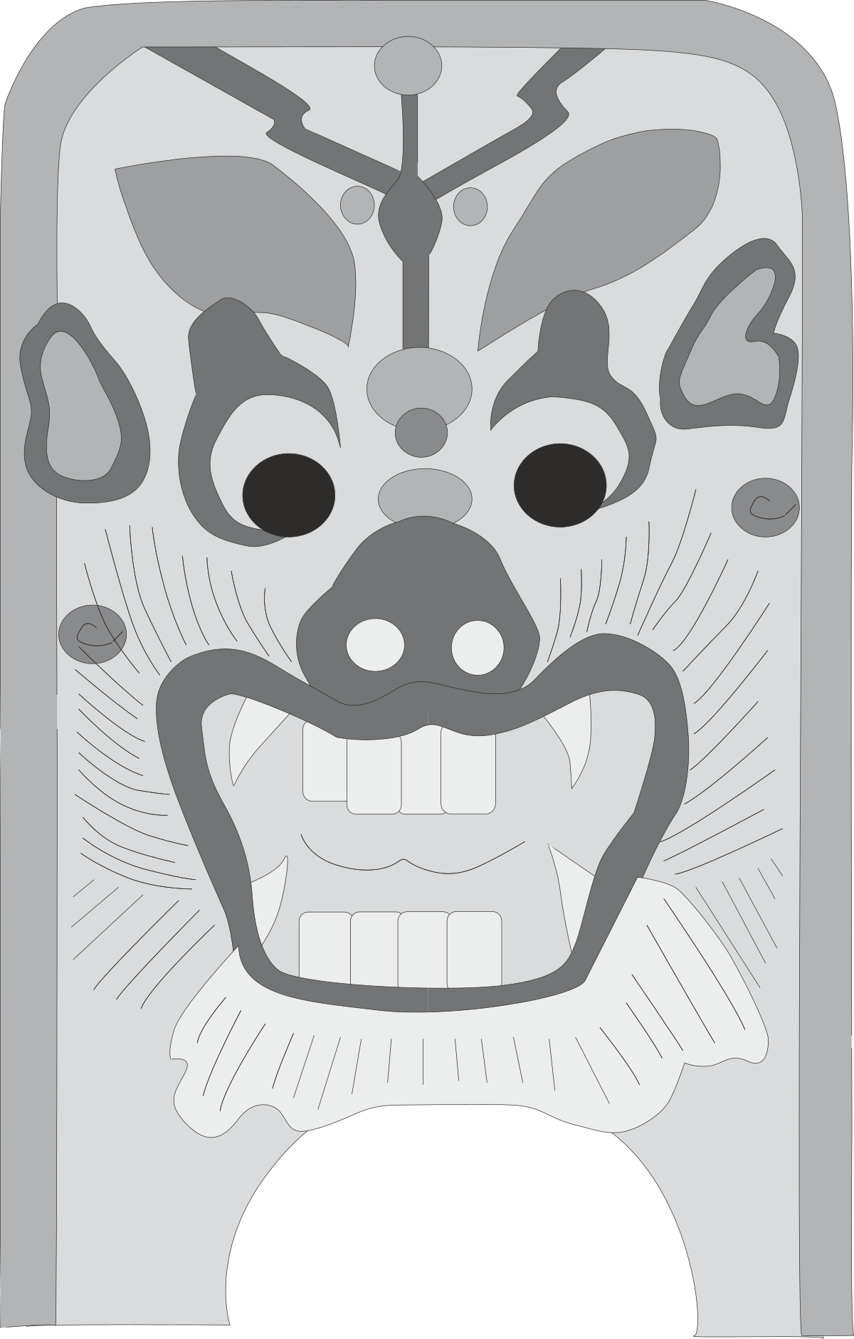 Cartoon Character with Big Smile - Fun and Cheerful Clipart