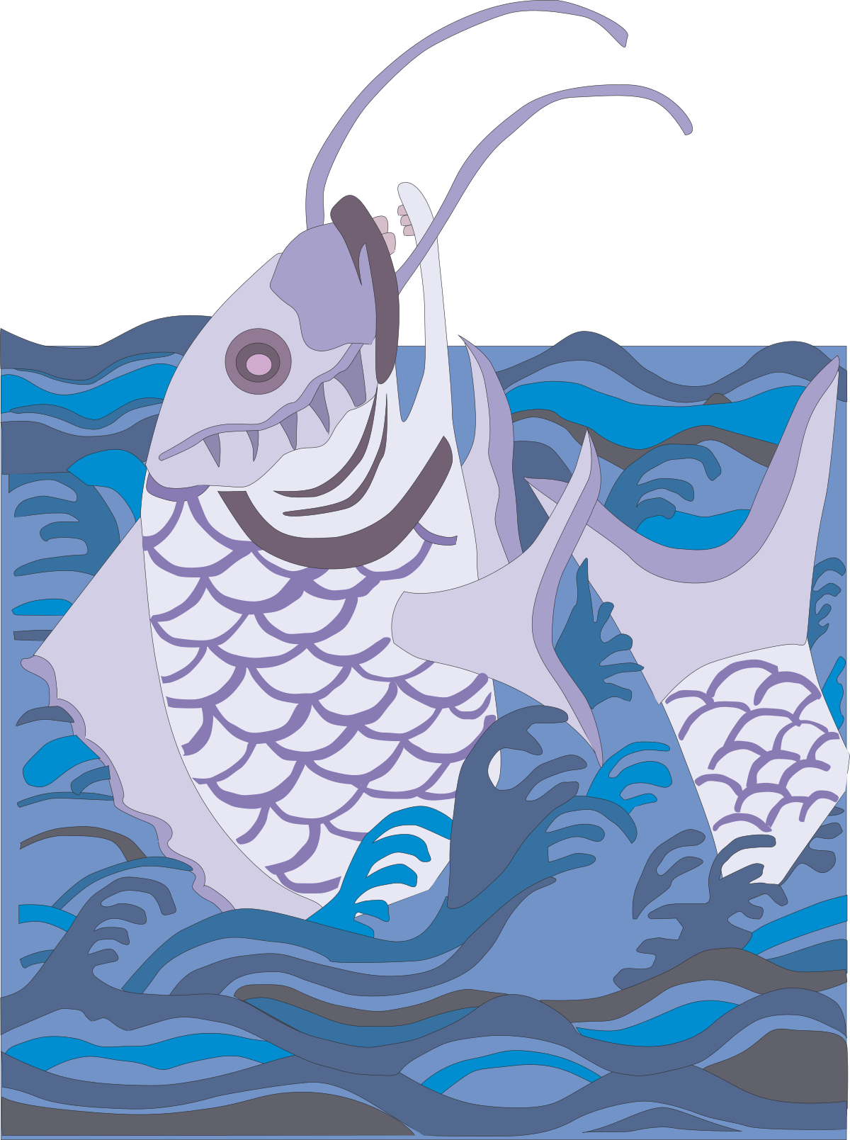 a fish with a fish hook in its mouth clip art png transparent Fish Hook Clipart: Captivating Fish with Hook in Mouth