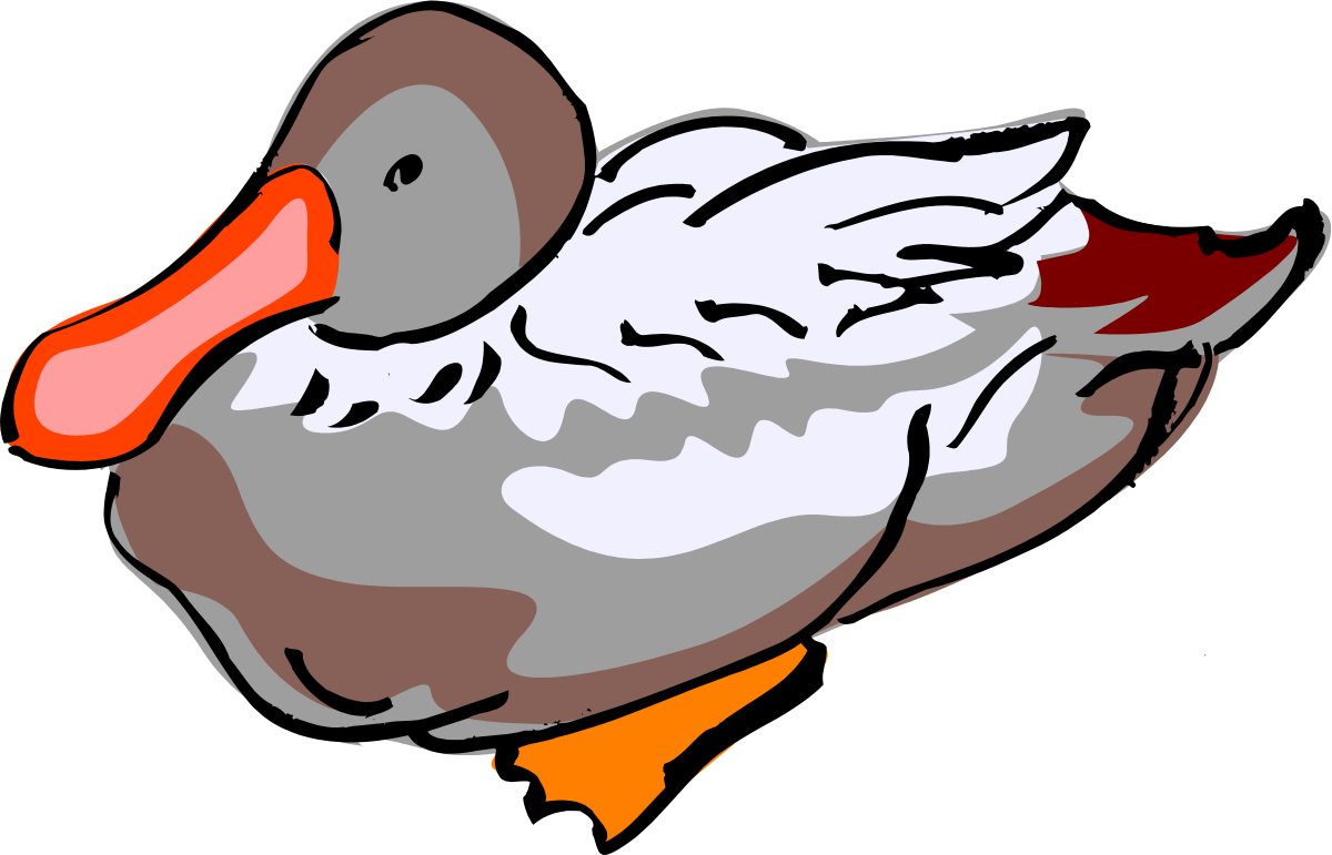 a duck with a red beak and orange beak clip art png transparent Duck with Red Beak and Orange Beak Clipart – Perfect for Fun Illustrations