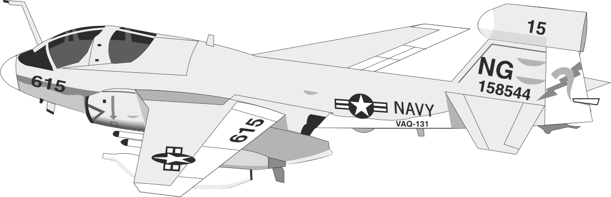 Fighter Jet Clipart with Number One - Dynamic Military Aviation Art