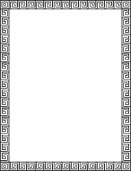 Egyptian Borders and Frames - Elegant Greek Pattern Clipart