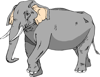 Elephant Clipart: Adorable Tuffly Character for Your Projects