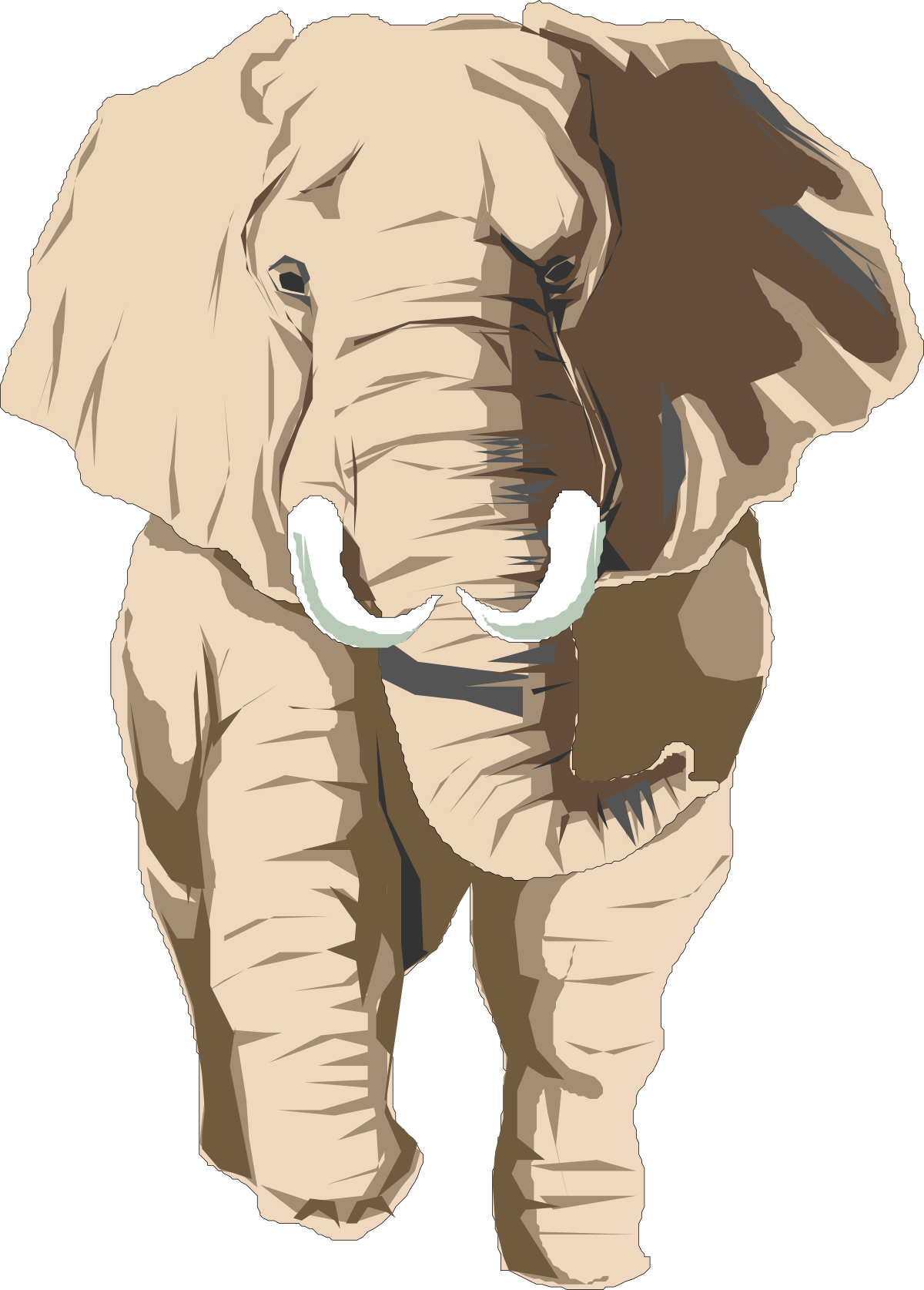 Elephant Clipart with a Big Tuffly Look - Fun & Playful Designs