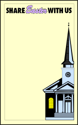 Borders and Holiday-Themed Church Clipart with Steeple