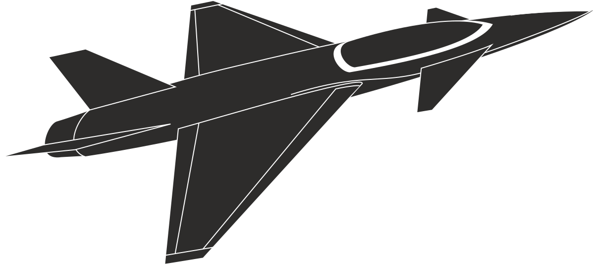 Jet Flying in the Sky Clipart - Dynamic Aviation Imagery