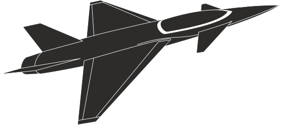 Jet Flying in the Sky Clipart - Dynamic Aviation Imagery