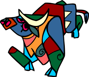 Horse Abstract Painting - Colorful Clipart Images