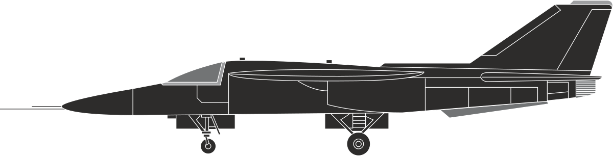 Jet Outline Clipart - Black and White Design for Creative Projects