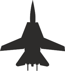 Jet Flying in the Air Clipart for Dynamic Scenes