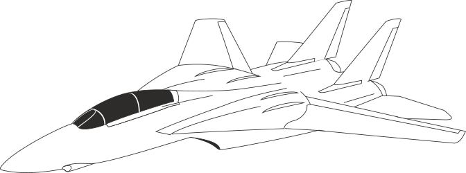 Jet Flying in the Air - Stunning Aerial Clipart