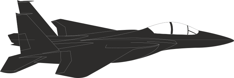 Jet Flying in the Air Clipart - Stunning Aerial Views