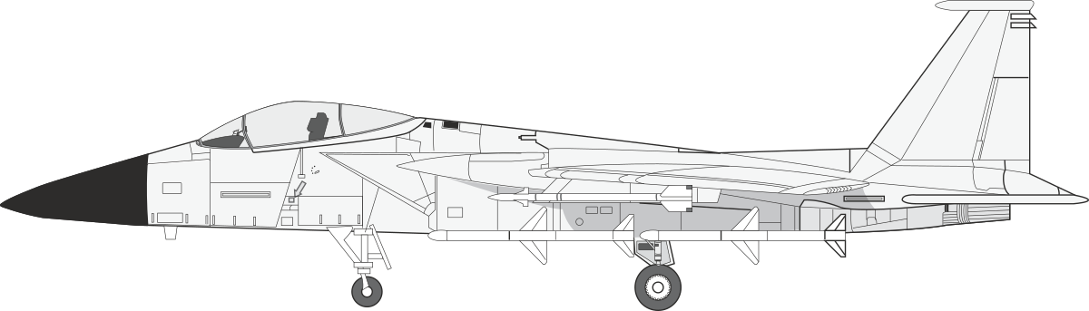 Fighter Jet Clipart on Black Background  Stunning Vector Graphics