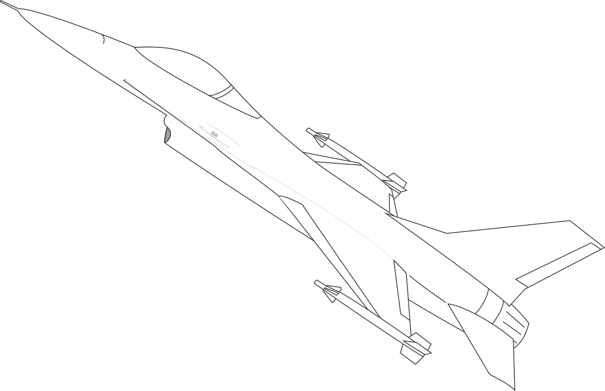Jet Flying in the Air Clipart - Soaring Aircraft Illustration
