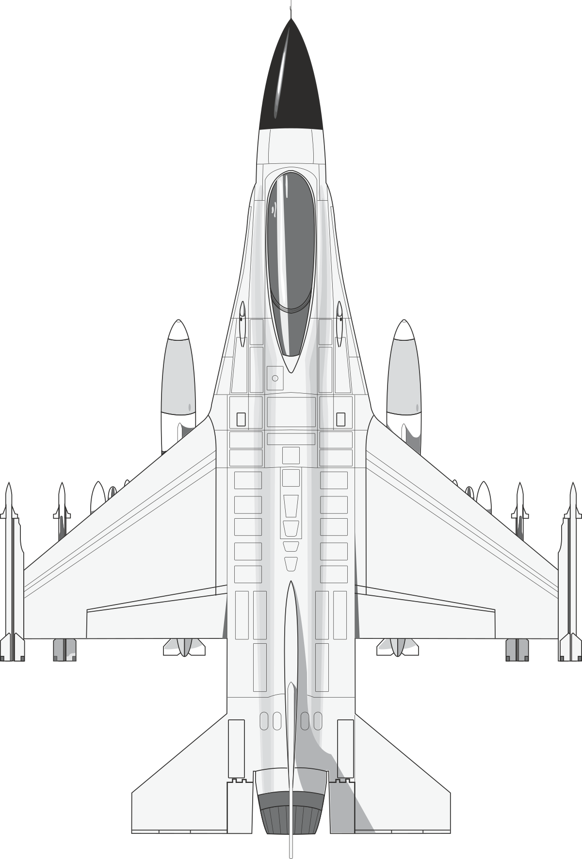 Jet with Jet on Side - High-Quality Clipart for Creative Projects