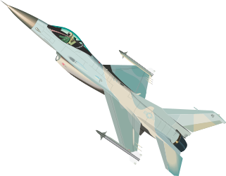 Fighter Jet Flying in the Air - Dynamic Clipart for Aviation Themes