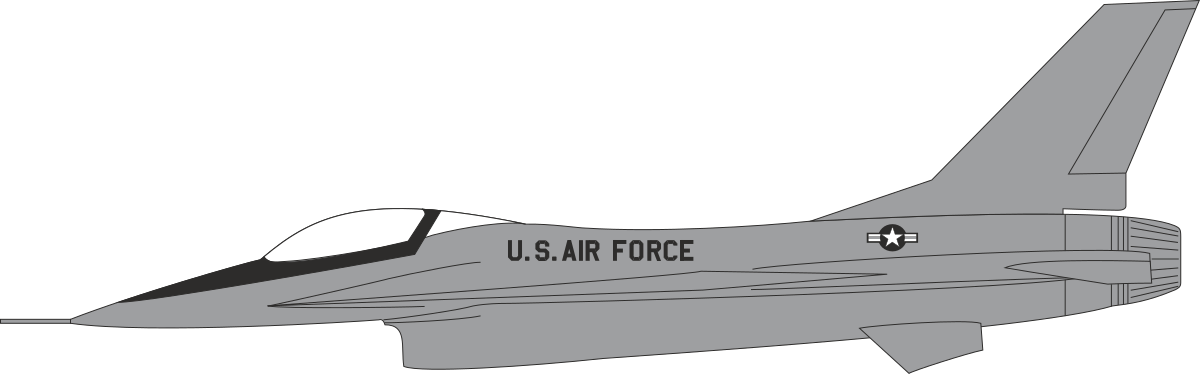 US Air Force Fighter Jet Clipart: Dynamic Military Aviation Art