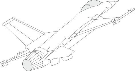 Jet Clipart with Long Tail - High-Quality SVG Graphics