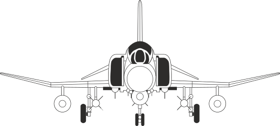 Black and White Jet Clipart: Stunning Monochrome Aircraft Design