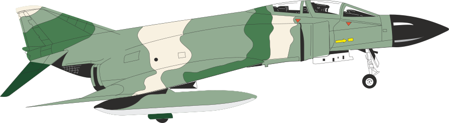 Fighter Plane with Camouflage Paint - Stunning Clipart for Any Project