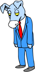 Cartoon Dog in Suit and Tie: Fun Clipart for Every Occasion
