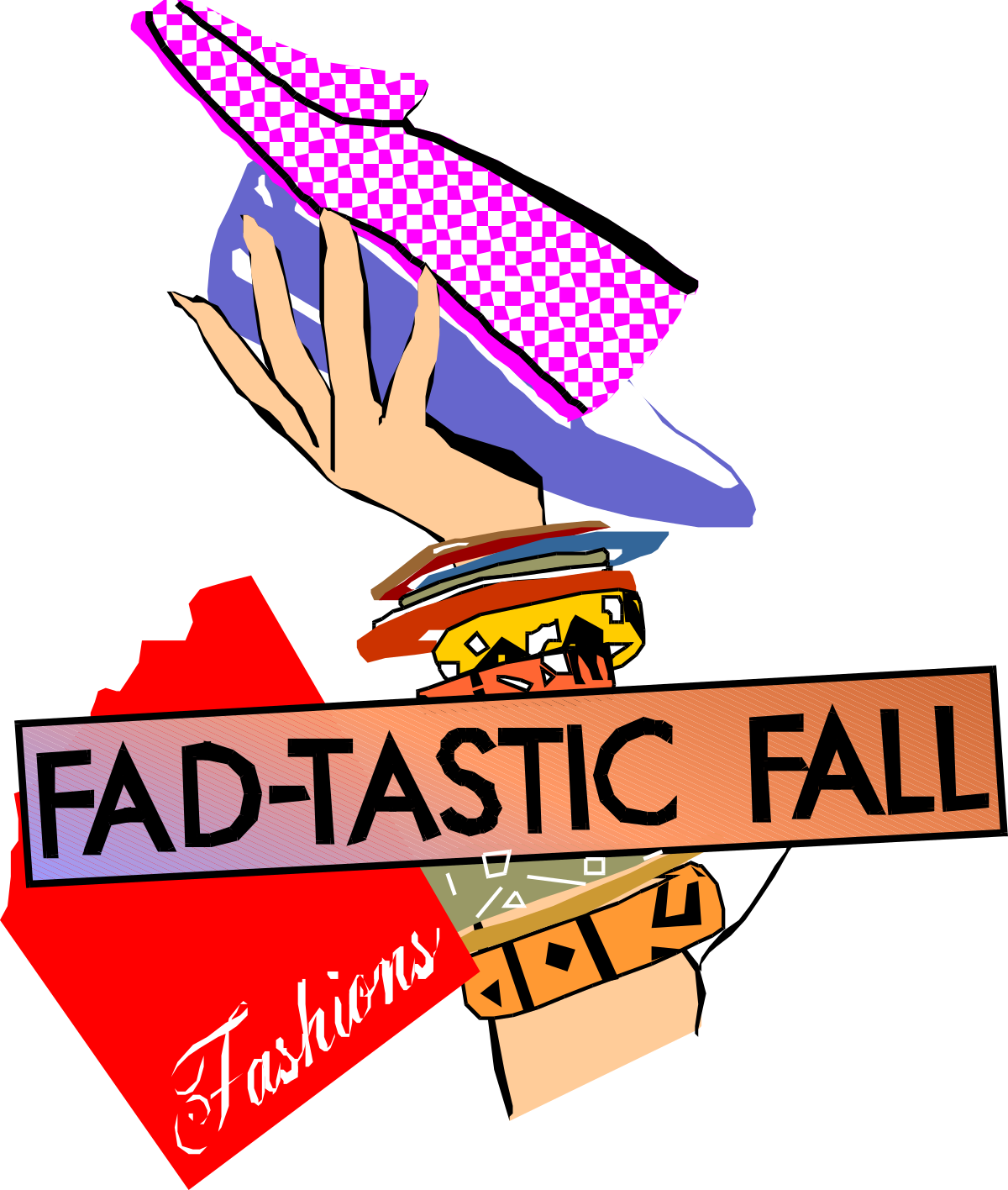 Skateboarder Clipart: Dynamic Character with Skateboard Fun