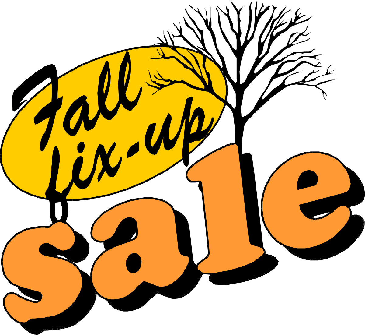 Fall Sale Logo Clipart - Eye-Catching Autumn Sale Graphics