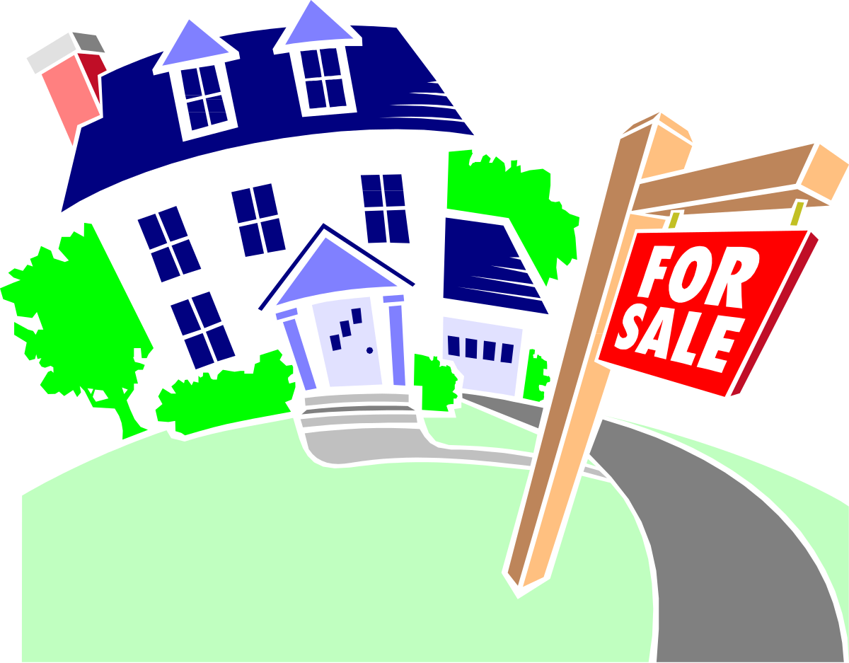 a house with a for sale sign in front clip art png transparent House with For Sale Sign - Ideal Clipart for Real Estate Promotions