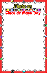 Vibrant Red and White Frame for Holiday Celebrations | Clipart