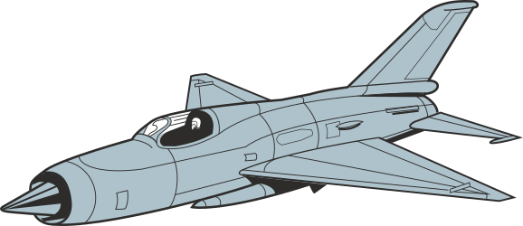 Fighter Jet Flying in the Sky Clipart - High-Flying Adventure