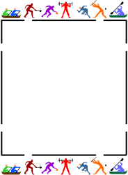 Running Circle Clipart: Dynamic Borders for Leisure and Fitness