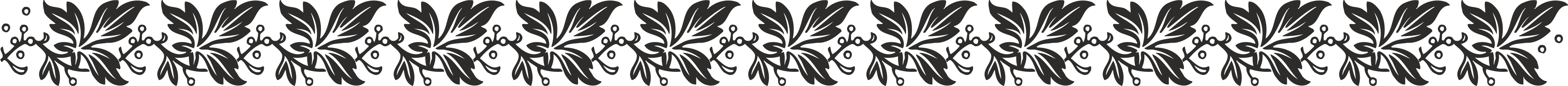 Borders and Plants: Elegant Black and White Floral Clipart