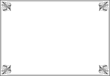 Floral Black and White Frame Clipart for Elegant Designs