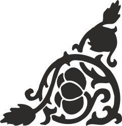 Black and White Soccer Ball Clipart with Elegant Floral Borders