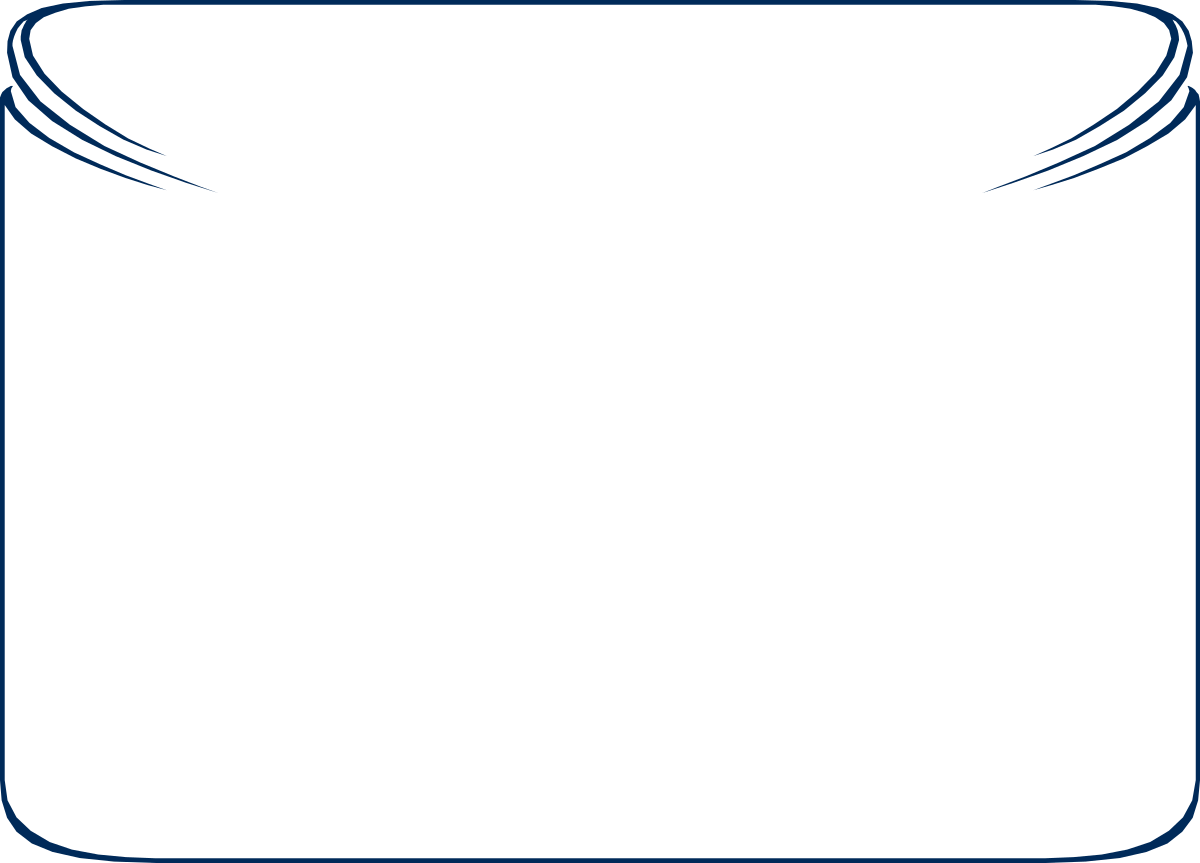 a blue frame with a curved edge clip art png transparent Curved Edge Blue Frame Clipart - Elegant Borders and Decorative Frames