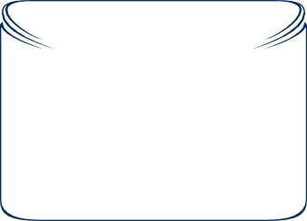 Curved Edge Blue Frame Clipart - Elegant Borders and Decorative Frames