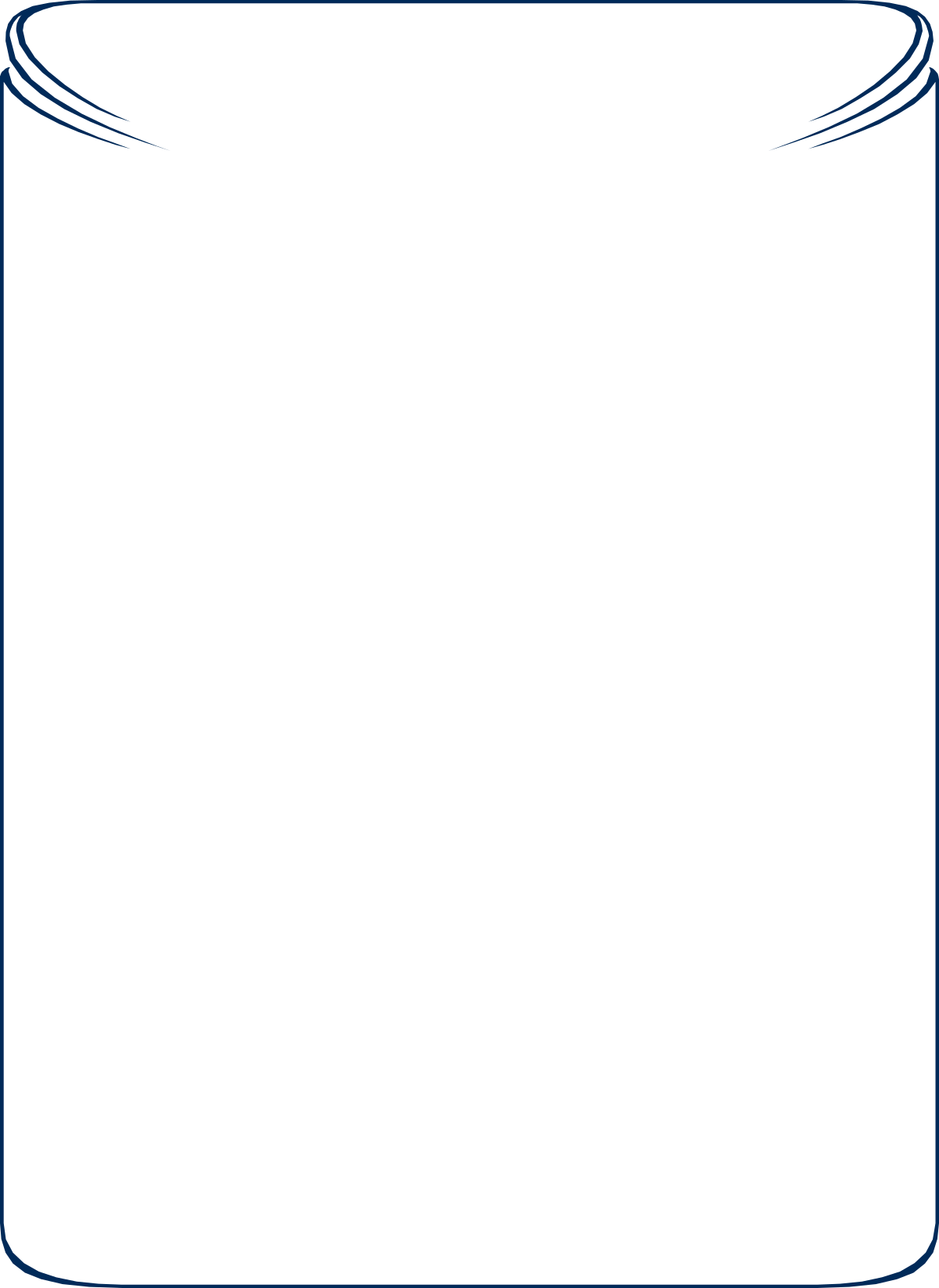 Blue Frame on Black Background | Elegant Borders and Clipart Designs