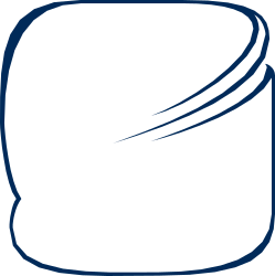 Blue and White Hat Clipart - Stylish Borders & Fluid Design