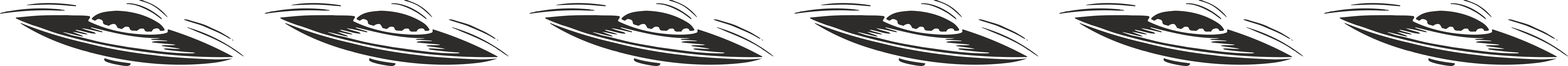 BORDERS & BARS: Black and White Flying Saucer Pattern Clipart